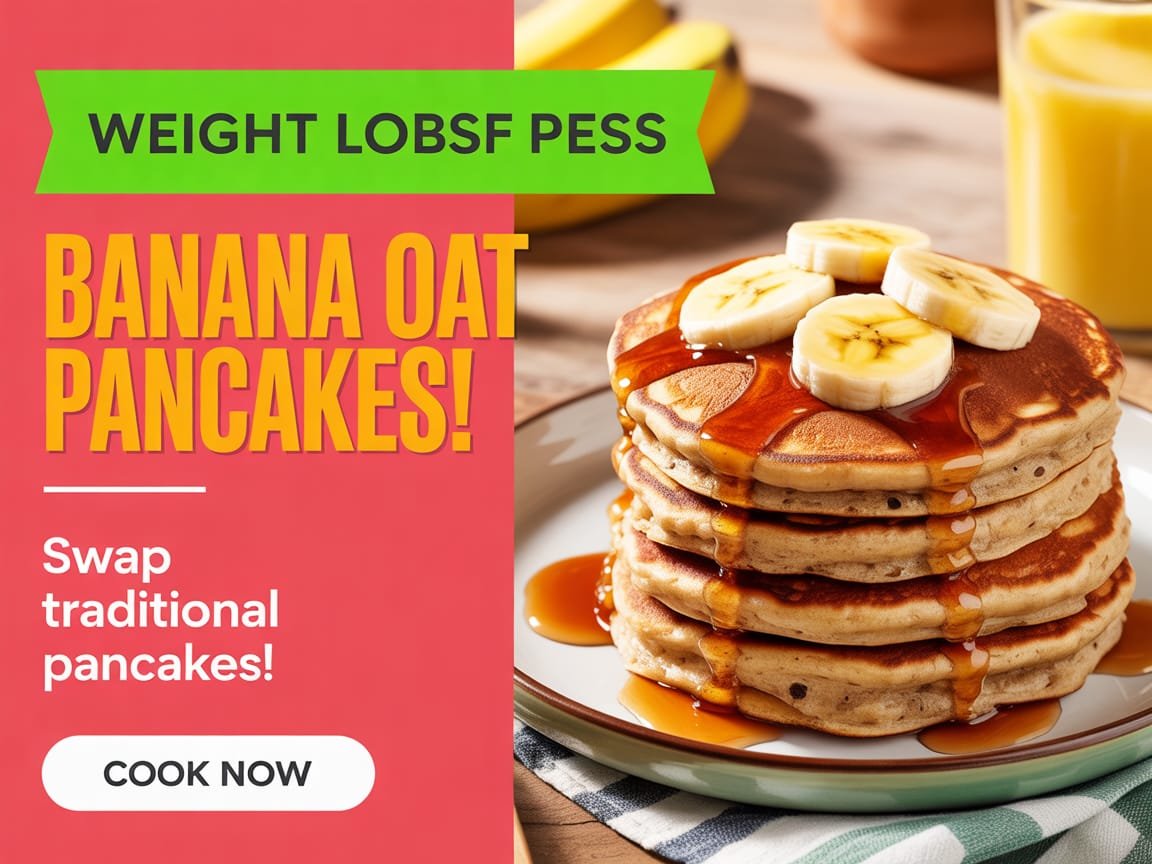 Banana Oat Pancakes